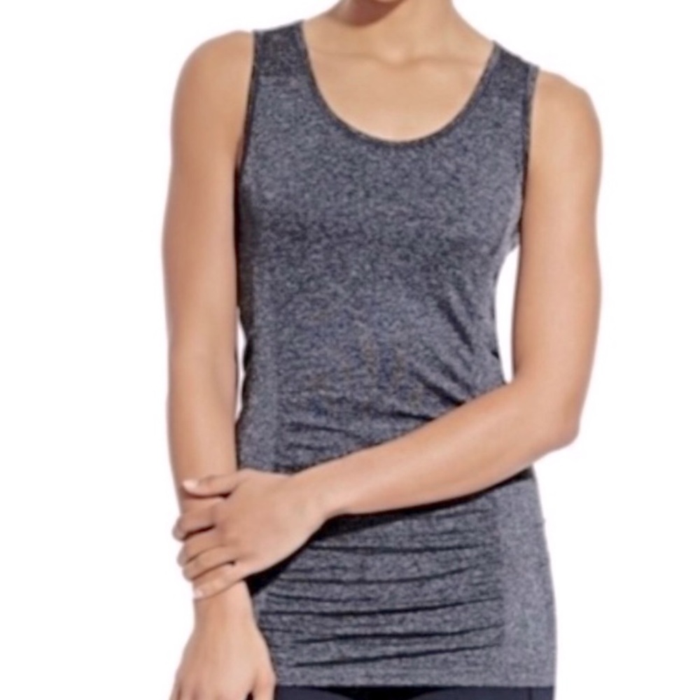 Calia by Carrie Underwood Size Medium Grey Ruched Tank Top